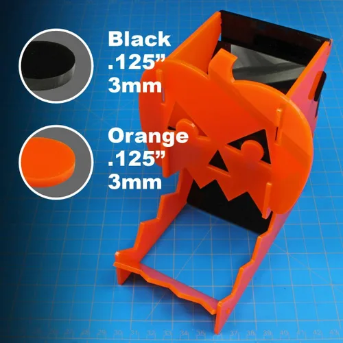 Miniatura 3 de LITKO Torre de dados con temática de terror Rodillo de dados Vaso de dados Bota de dados TTRPG Juegos de mesa (Jack-O-Lantern) Contains