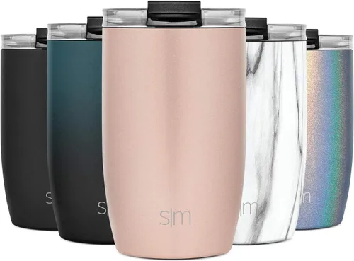 Miniatura 23 de Simple Modern Taza de Café de Viaje Tumbler con Tapa Abatible Reutilizable Aislada de Acero Inoxidable Cold Brew Taza de Café Helado Termo