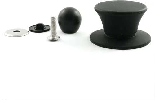 Miniatura 7 de Paquete de 2 pomos universales para tapa de olla, silicona anticalor de 2.2 pulgadas, repuesto de base de utensilios de cocina, mango circular