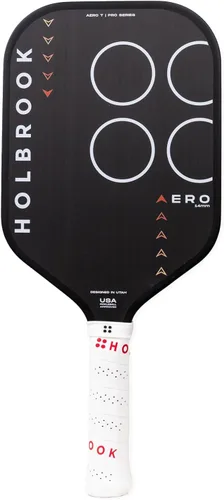 Holbrook Paleta de pickleball sin bordes de la serie Aero: Aprobado por USAPA, superficie de fibra de carbono, núcleo de polipropileno de espuma,