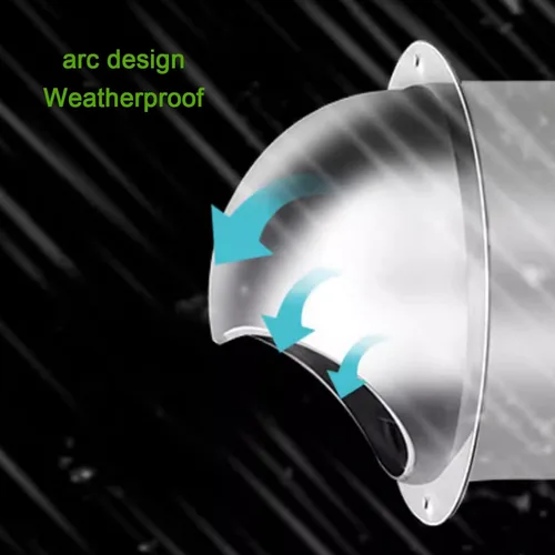 Miniatura 5 de Cubierta de chimenea de acero inoxidable 304, cubierta protectora de lluvia para tubería, tapa de ventilación de conducto, gorra de lluvia, gorra