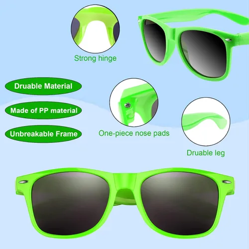 Miniatura 5 de FEPITO Paquete de 24 lentes de sol de fiesta a granel para regalos de fiesta de cumpleaños, rellenos de bolsas de golosinas para playa, piscina