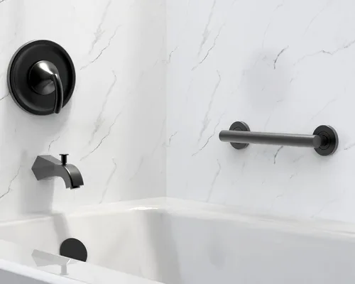 Miniatura 4 de Barra de agarre de seguridad para baño, ducha y WC para personas mayores y con discapacidad, compatible con ADA, mango de asistencia de equilibrio