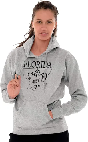 Miniatura 11 de Brisco Brands Sudadera con capucha Florida is Calling and I Must Go para mujer y hombre