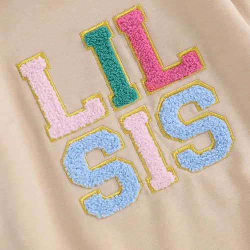 Miniatura 6 de FOCUSNORM Ropa de bebé recién nacida, ropa para niña con estampado de papi, sudadera bordada, mameluco de manga larga