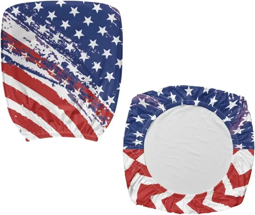 Miniatura 4 de Office Chair Covers with Arms Trendy American Flag Lightweight Computer Chair Slipcover Set of 2 Elastic Fabric Furniture Protector for Swivel