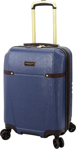 LONDON FOG Brentwood II - Spinner expandible de 20 pulgadas, Azul, London Fog Brentwood Ii - Maleta de mano rígida expandible de 20 pulgadas