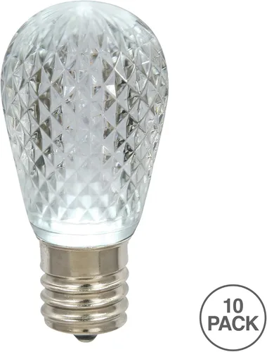 Miniatura 2 de Vickerman Bombilla LED de repuesto facetada blanca pura S14, 10 bombillas por paquete