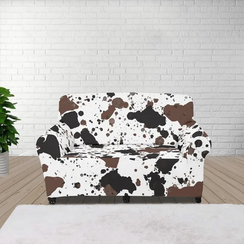 Miniatura 51 de Horeset Fundas elásticas para sofá con diseño de flores otoñales, lavables para sofá de 2 cojines, funda protectora para mascotas y perros