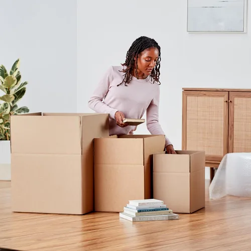 Miniatura 6 de Amazon Basics Cajas de cartón para mudanzas, paquete de 15, pequeñas, marrones, 16 x 10 x 10 pulgadas Para embalaje y envío
