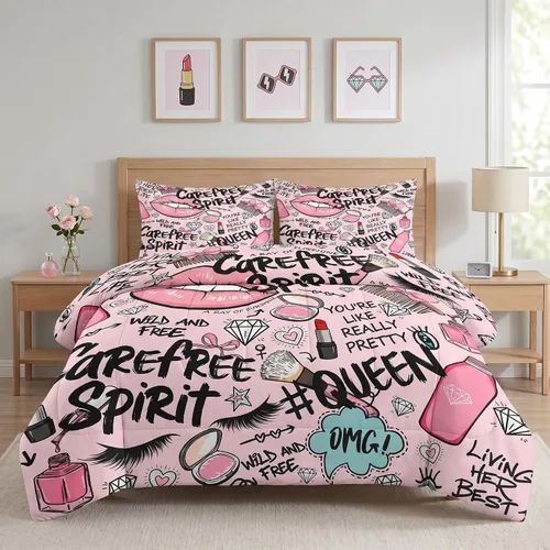 Miniatura 8 de Pamnest Juego de edredón tamaño Twin, ropa de cama suave retro vaquera occidental de 2 piezas para niños y adultos, juego de edredón estético