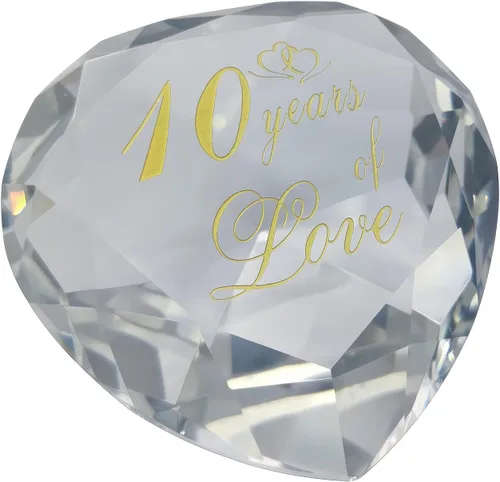 Miniatura 7 de Regalos de cristal de aniversario de 1 año para ella y él, primera boda para marido, esposa, novio o novia, regalo de aniversario de un año