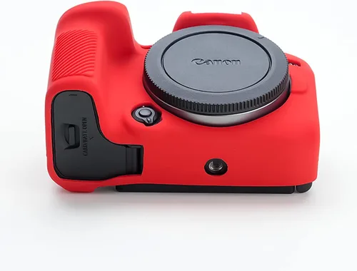 Miniatura 4 de Rieibi Funda para cámara EOS R10 - Funda protectora de silicona para cámara digital Canon R10 - Rojo
