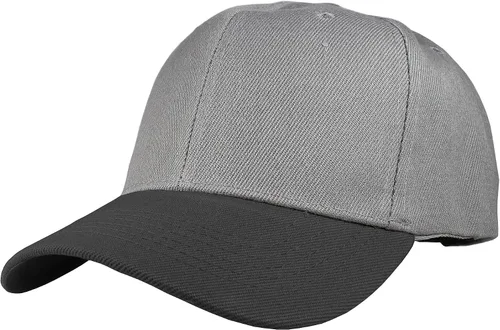 Miniatura 95 de Gorras de béisbol con correa trasera ajustable, lisas, negras, 12