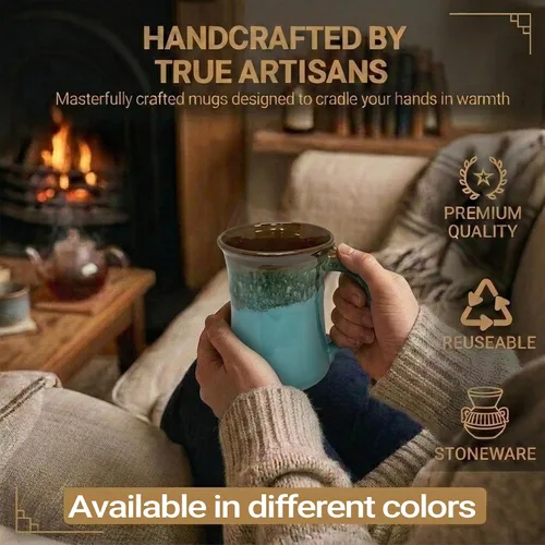 Miniatura 3 de Clay in Motion - Taza grande (Ocean Tide)