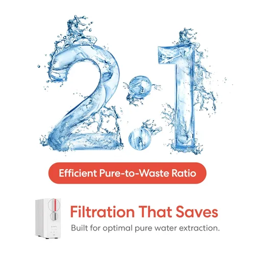 Miniatura 8 de Sistema de filtro de agua sin tanque de ósmosis inversa Brio SIMPL para agua potable limpia Filtración RO de 4 etapas debajo del fregadero