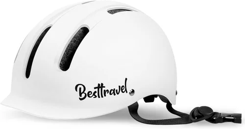 Besttravel Casco de patineta, cascos de bicicleta de ajuste, multideporte, patinaje, longboard, casco de viaje para hombres y mujeres Large ( 23.2