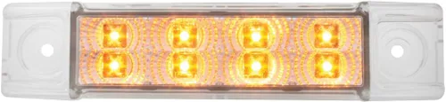 Miniatura 17 de GG Grand General 75170 Luz sellada ámbar/ámbar (6" rectángulo 8 LED, alto/bajo 3 cables)