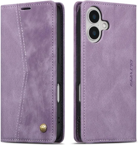 Miniatura 42 de QLTYPRI Para iPhone Air Case Wallet Con Tarjetero, Vintage PU Cuero Kickstand Cierre Magnético A Prueba De Golpes Folio Libro Funda Para IPhone 17