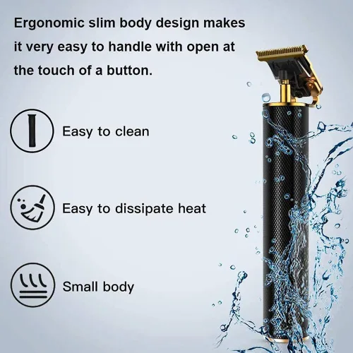 Miniatura 6 de Cortadora de pelo profesional para hombres y mujeres, inalámbrica, recargable, recortadora de pelo, kit de aseo de corte de cuerpo de metal