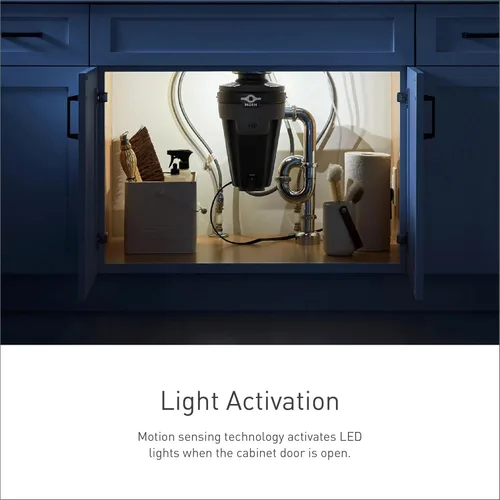Miniatura 4 de Moen Chef Series 1 HP - Triturador de basura con alimentación continua y luz, reducción de ruido para debajo del fregadero, incluye cable