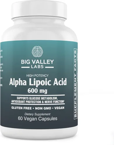 Ácido alfa lipoico 600 mg – Soporte antioxidante de alta potencia – Apoya la salud celular y el metabolismo energético – Vegano, sin OMG, sin gluten