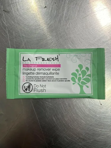 Miniatura 3 de LA Fresh Toallitas desmaquillantes con vitamina E – Removedor de maquillaje para cara, ojos, labios – Esenciales de viaje facial – Caja de 50