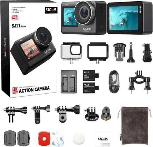 Miniatura 9 de SJCAM SJ11 Cámara de acción subacuática 4K, 5G WiFi, 154 ° FOV con HDR activo, snorkel de 30M, cámara deportiva de estabilización de 6 ejes