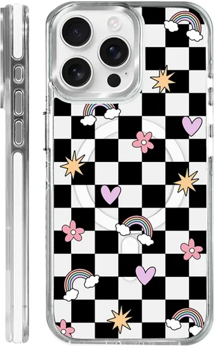 Miniatura 27 de Funda para iPhone 13/14 [compatible con Magsafe], funda magnética transparente de silicona a prueba de golpes con patrón de versículos de la Biblia