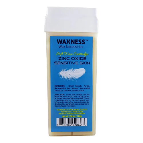 Miniatura 5 de Waxness Cartucho de cera suave Azuleno 3.38 oz (96 g) – Cera profesional enrollable para rostro y cuerpo – Hecho en Italia