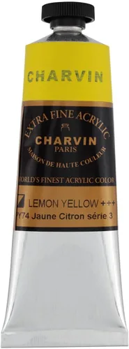 Miniatura 23 de Charvin Pintura acrílica profesional extrafina – verde absenta, tubo de 2.1 fl oz, pigmentos de triple fresado, resistente a la luz, pinturas