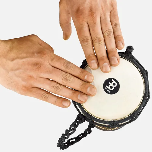 Miniatura 7 de Mini tambor de mano Djembe para decoración de habitaciones - NO HECHO EN CHINA - Madera de caoba pintada a mano, 2 años de garantía Serpent