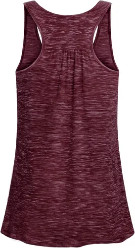 Miniatura 75 de Cestyle - Camiseta sin mangas para mujer, cuello redondo, corte holgado, para entrenamiento