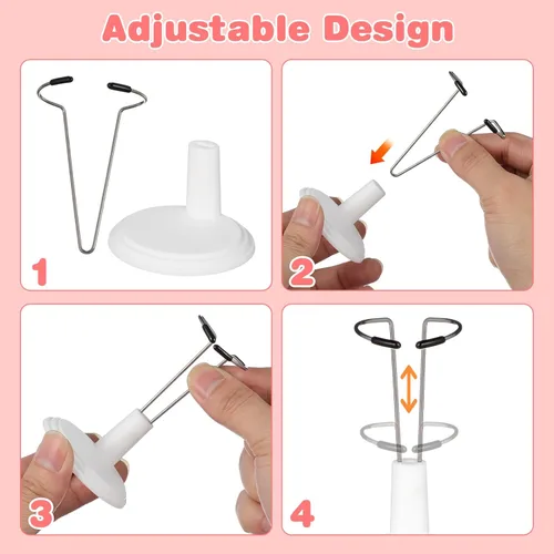 Miniatura 3 de 6 soportes pequeños para muñecas, soporte ajustable para figuras con alambre de cintura expandible, soporte de exhibición de muñeca de acción