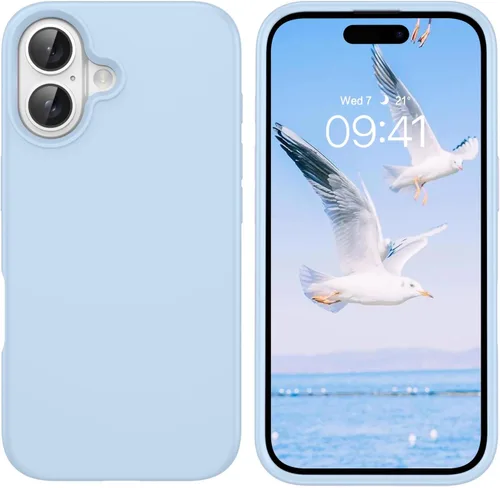 Miniatura 21 de GUAGUA Funda compatible con iPhone 17 Pro Max de 6.9 pulgadas, silicona líquida, goma de gel suave, delgada, forro de microfibra delgada