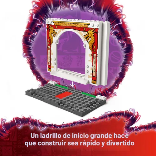 Miniatura 3 de LEGO NINJAGO Juego de construcción de juguetes del templo Spinjitzu Ninja - Juguete de ninja para niños en edad preescolar, para niños, niñas