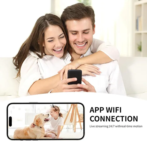 Miniatura 8 de Mini cámara de seguridad inalámbrica 4K HD pequeña cámara magnética inteligente para el hogar, cámara WiFi micro cámara con detección de movimiento