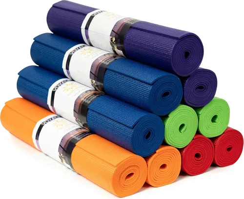 Voyage - Tapete de yoga a granel, paquete de 10, 72 x 24 pulgadas, esterillas de yoga profesionales para estudio y gimnasio, 0.197 in de grosor,