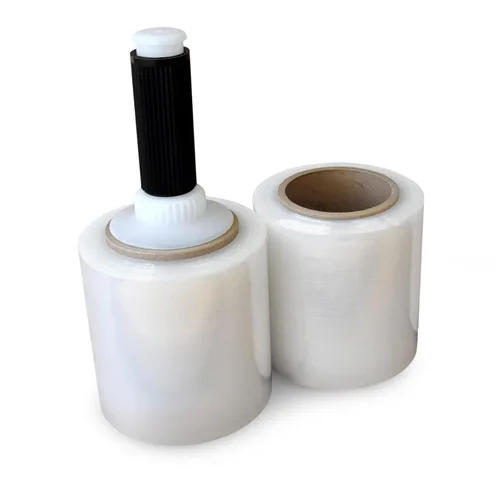 Miniatura 21 de IDL Packaging Mini rollo elástico de 3 pulgadas, 700 pies, calibre 120 (paquete de 2) con un mango de plástico incluido – Envoltura de plástico