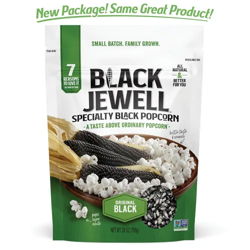 Miniatura 3 de Black Jewell Granos de palomitas de maíz sin reventar, negro original, 28.35 onzas (paquete de 1)