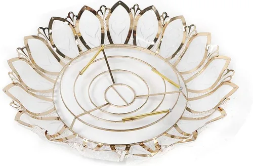 Miniatura 6 de Lámpara LED de montaje empotrado, lámpara de loto de 110 V, candelabro dorado de lujo, lámpara de techo moderna con luz LED, luz suave, luz de techo