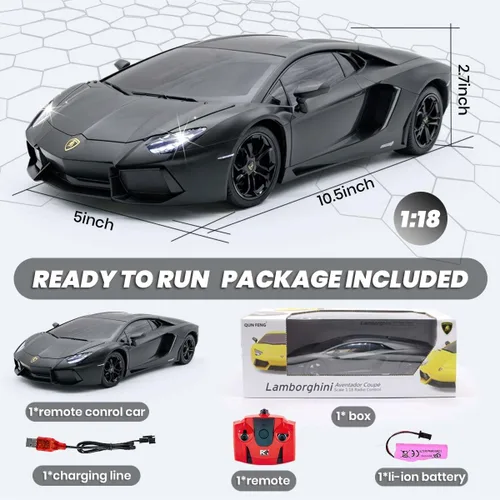 Miniatura 7 de Lamo LP-700 - Auto de control remoto a escala 1:18 con licencia oficial para niños de 8 a 12 años, auto a control remoto con batería recargable