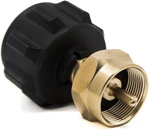 Miniatura 2 de Gas One Paquete de 2 adaptadores de recarga de propano para tanques de propano de 1 lb y se adapta a tanques de propano de 20 lb 2 paquetes Rojo
