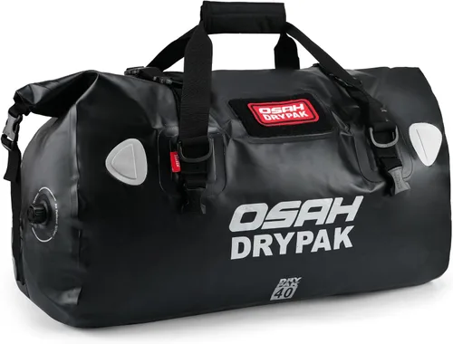 Miniatura 20 de OSAH DRYPAK Bolsa de lona impermeable – Bolsa seca para motocicleta con gran espacio de almacenamiento, bolsas de equipaje impermeables con bolsillo