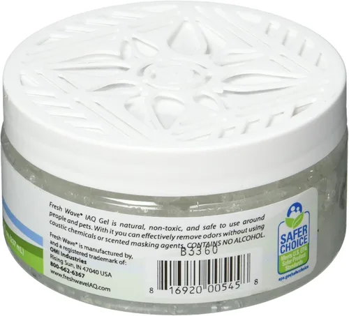 Miniatura 3 de Fresh Wave IAQ Gel eliminador de olores comercial, 8 onzas líquidas, absorbentes de olores para el hogar, alivio más seguro del olor, eliminador