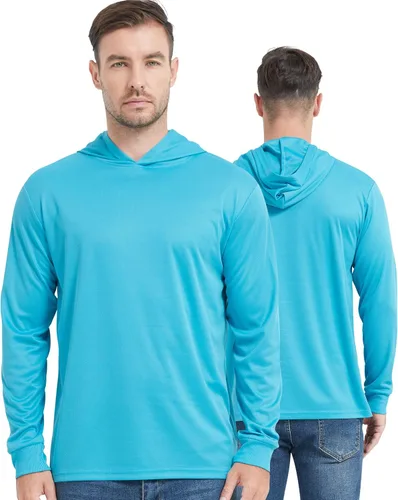 Miniatura 11 de ProtectX Sudadera ligera de manga larga con protección solar de alta visibilidad, UPF 50+ de secado rápido, camisa SPF UV, ropa activa