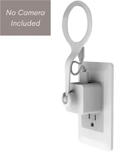 Miniatura 2 de Cargador USB 360 ajustable de pared de rótula de CA para montaje en toma de corriente alterna NC1102ES Nest Cam interior cargador portátil
