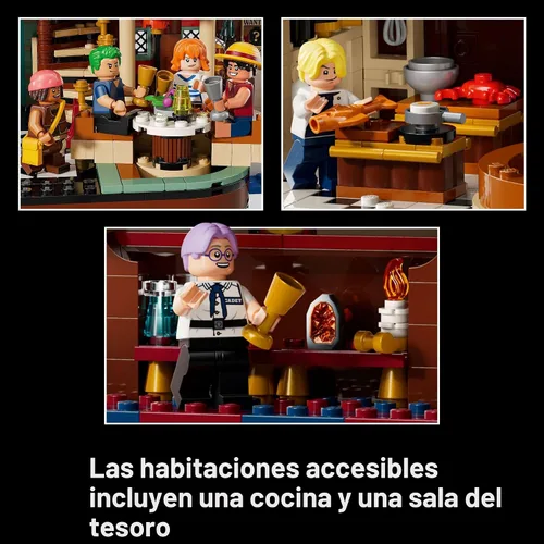 Miniatura 4 de LEGO One Piece The Baratie Juego de Construcción de Restaurante Flotante para Adultos - Bloques de Construcción Coleccionables para Fanáticos