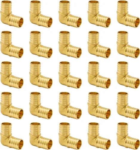 Miniatura 56 de SUNGATOR Paquete de 50 accesorios Pex de 1/2" en T, accesorios Pex de 1/2 pulgada en T, sin plomo, de latón, certificados NSF