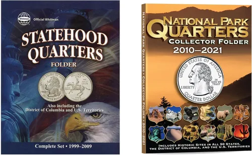 Miniatura 17 de Whitman Tablero Compacto para Coleccionista de Monedas - Mapa de Monedas de Estados Unidos, Serie de Cuartos de Moneda de 1999 – 2009 incluyendo DC